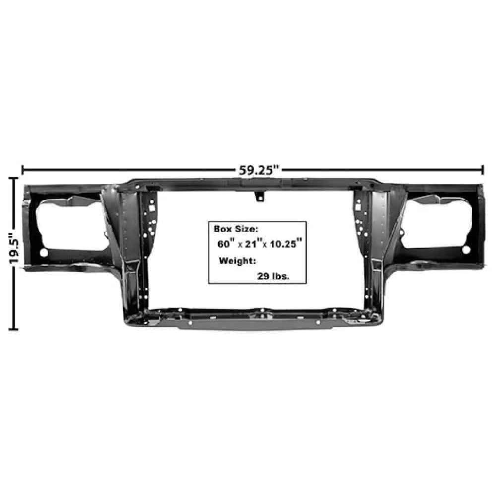 GLA1331 Body Panel Rad Support Assembly
